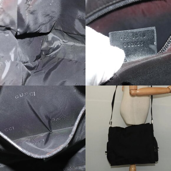 GUCCI Shoulder Bag Nylon Black 019 0340 Auth 134971 - Picture 15 of 16
